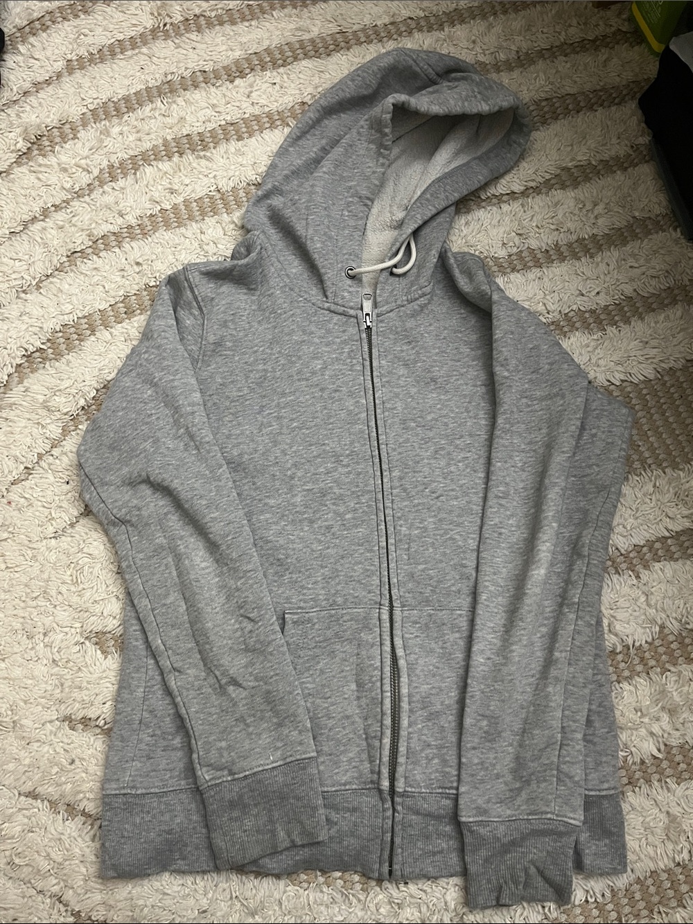 Old Navy Gray Full-Zip Hoodie Sweater